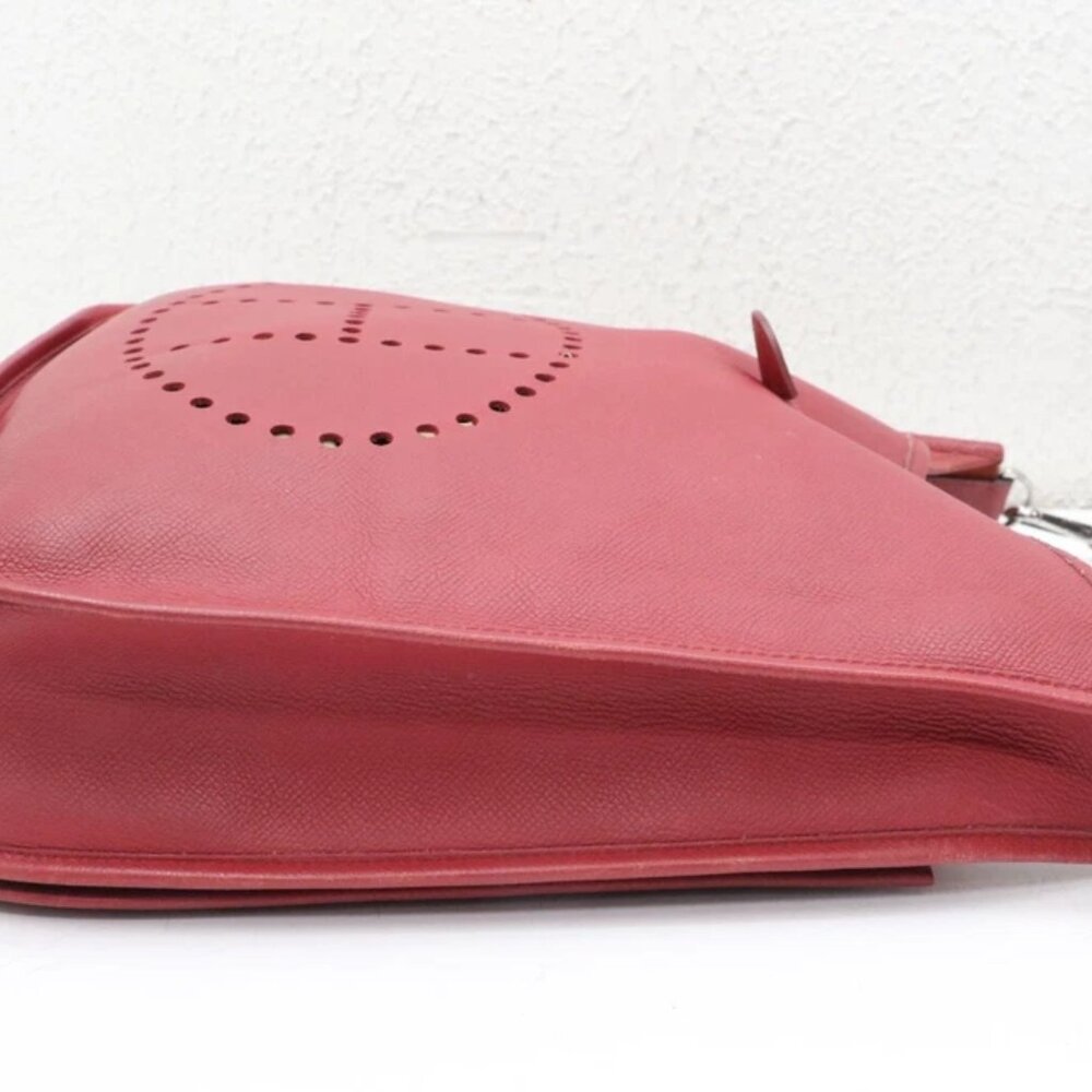 Hermes Taurillon Clemence Evelyne III GM Shoulder Bag - Dark Fuchia Pink - Picture 6 of 15